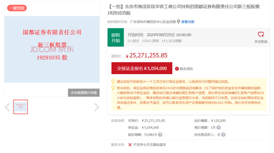 国都证券又有股权被拍卖-第1张图片