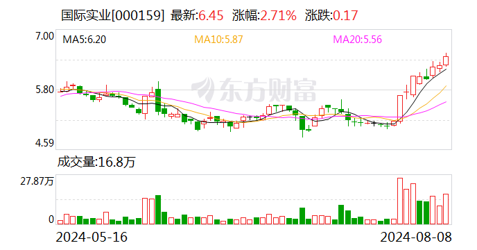 国际实业：拟向控股股东定增募资不超6.65亿元 用于补充流动资金-第1张图片