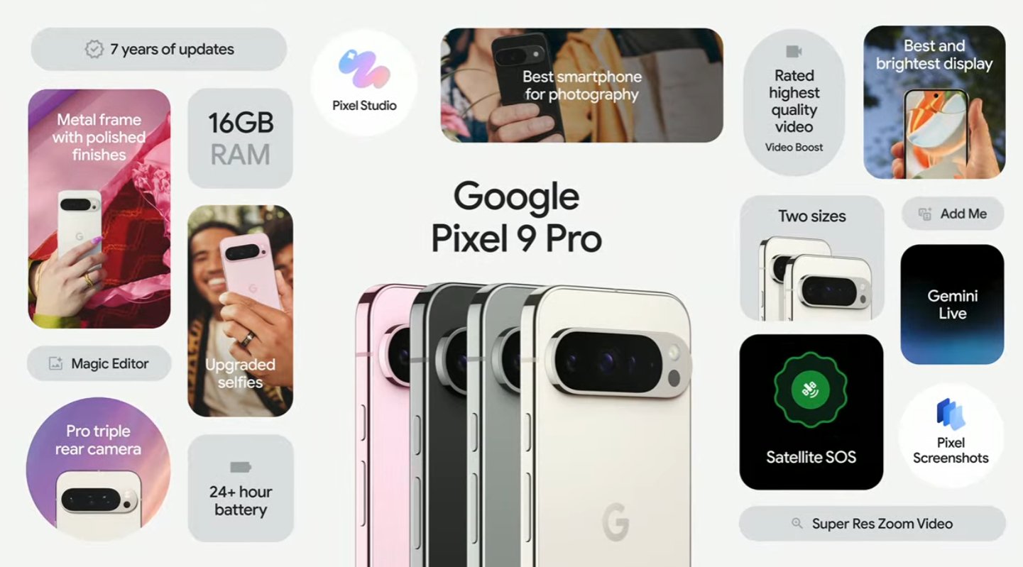 谷歌立秋新品发布会：Pixel 9系列整齐亮相  还有一些AI新花样-第2张图片