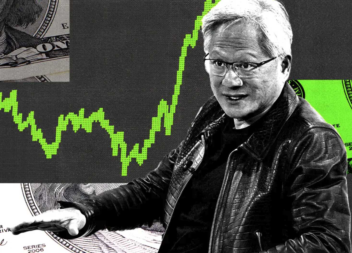 疯狂的英伟达：8天上涨31%市值增加7650亿美元，涨出一个特斯拉！黄仁勋净资产1140亿美元，全球第11大富豪-第1张图片