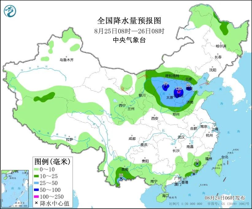 未来三天国内天气预报（8月24日）-第5张图片