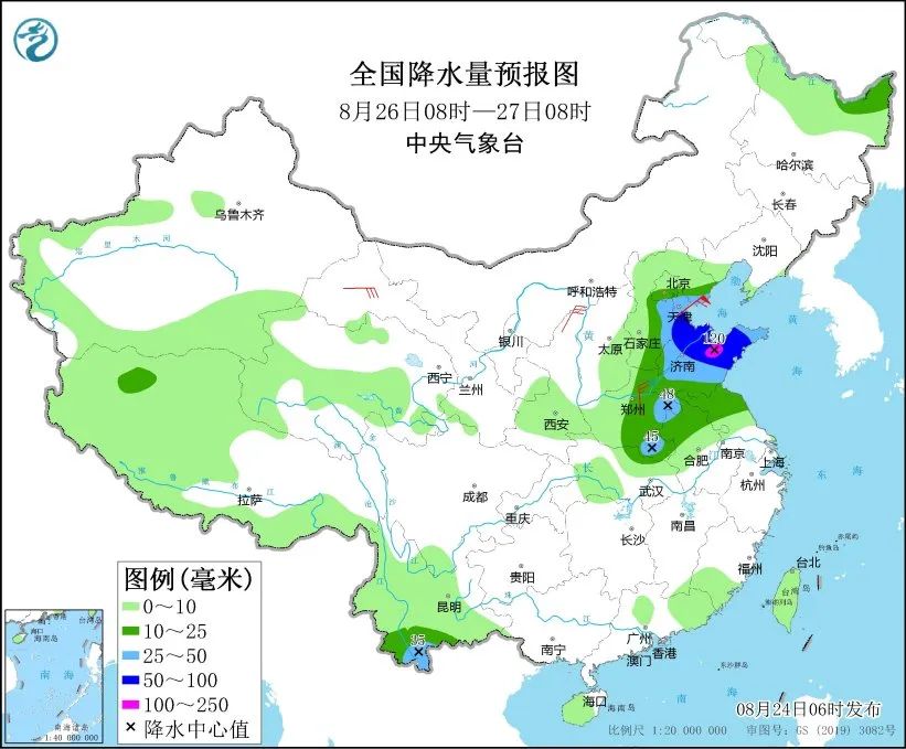 未来三天国内天气预报（8月24日）-第6张图片