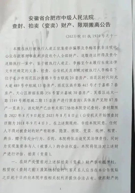 合肥女子在长沙坐拥87套房，因涉罪被查封，即将被法院拍卖！-第4张图片