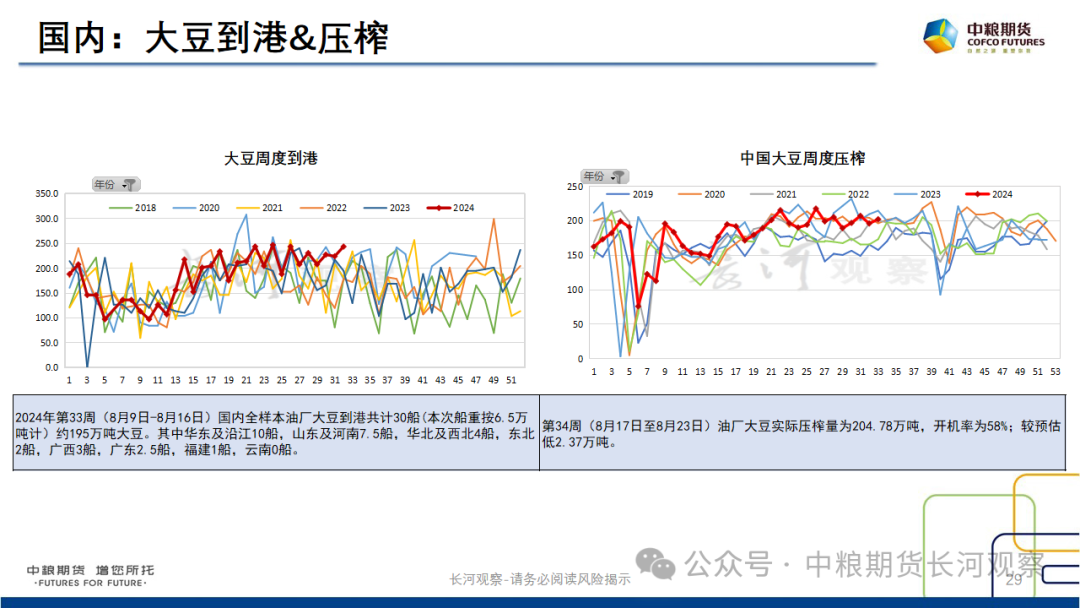 【长河报告】大豆、豆粕周度数据20240823：作物巡查结果偏好，美豆出口略有升温-第27张图片
