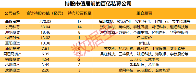百亿私募重仓股揭秘，新进重仓10股！高毅资产现身13股，持仓安防龙头市值超100亿元-第2张图片