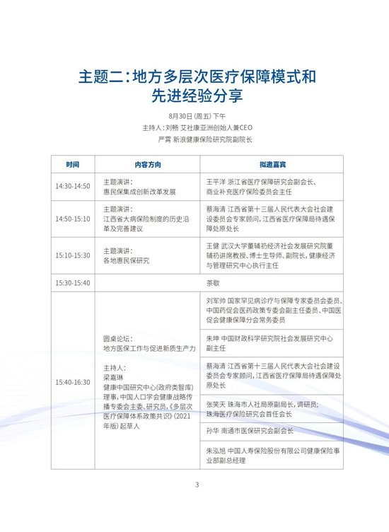 【完整议程公布】第七届中国多层次医疗保障体系创新论坛-第4张图片