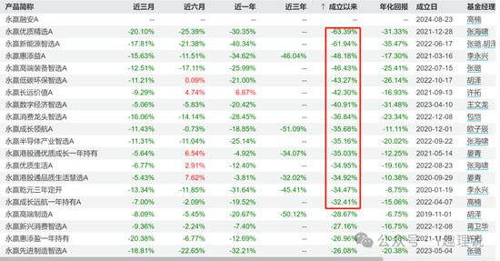 持续动荡！永赢基金权益副总光磊业绩全报亏，离任或水土不服？-第8张图片