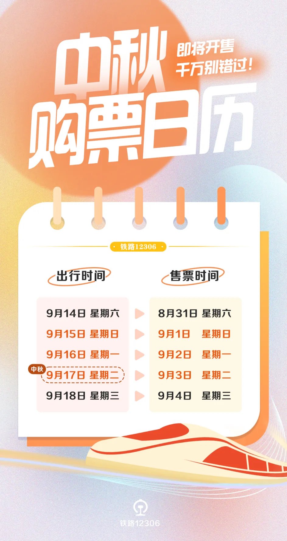 中秋假期首日火车票开抢，这些方向拼手速-第1张图片