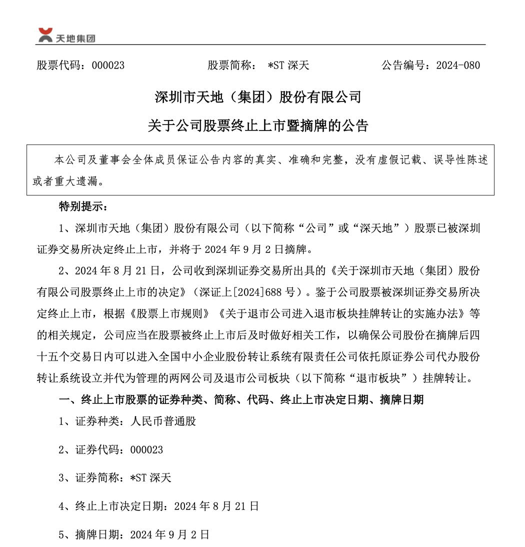 A股首例！明日摘牌-第1张图片