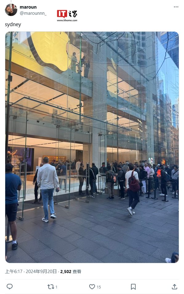 苹果 iPhone 16 / Pro 系列线下发售概览：第五大道店上演灯光秀，多地未现排队长龙-第8张图片