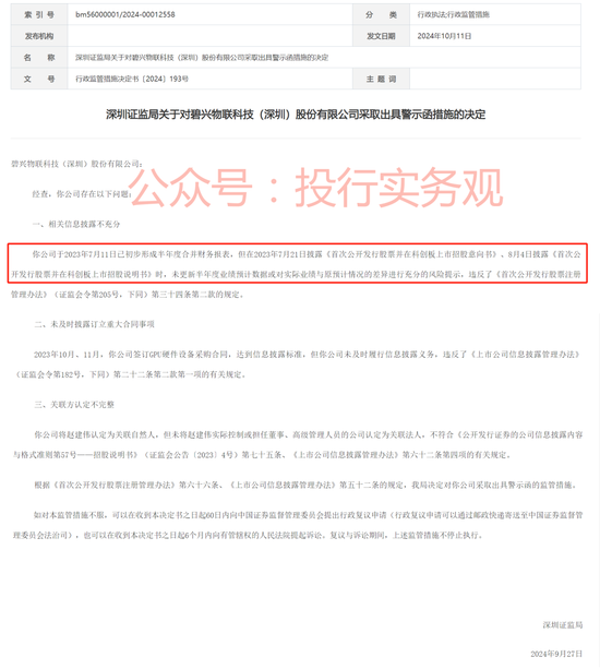 上交所和证监局相继处罚碧兴物联科技IPO及保代，上市当年业绩暴跌-第3张图片
