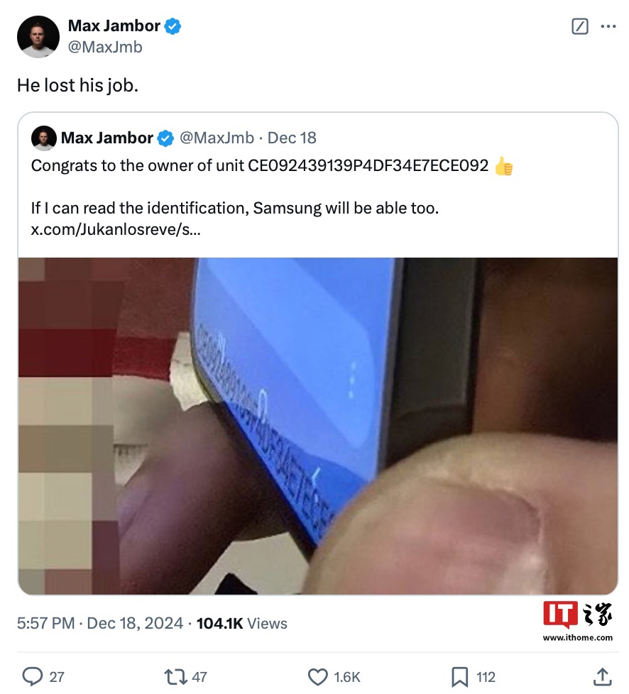 泄露的代价：消息称一位三星员工因曝光 Galaxy S25+ 手机实拍图遭解雇-第1张图片