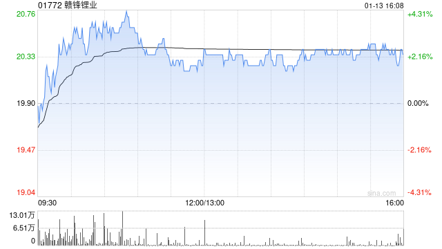 赣锋锂业获小摩增持约66.98万股 每股作价约20.61港元-第1张图片