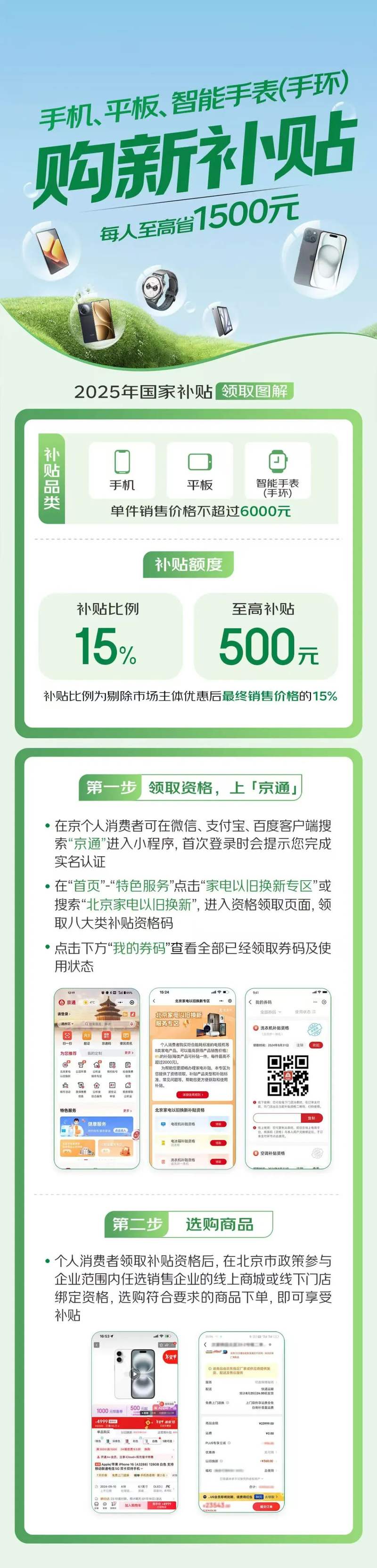 北京购买手机等数码产品可享补贴，实施细则来了-第1张图片
