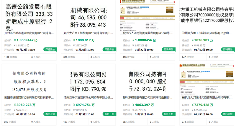 平顶山银行超3.3亿股股权遭拍卖 牵出吕奕渗透金融机构犯罪大案-第2张图片