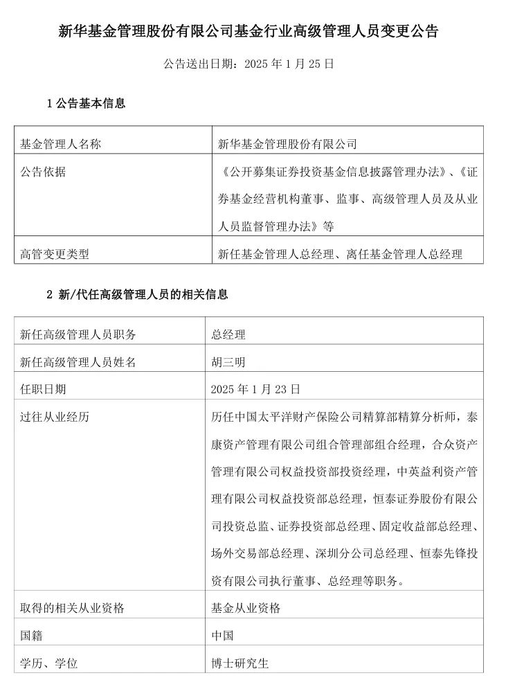 公募行业节前“换血”忙 多家公募基金公司高管变更-第1张图片