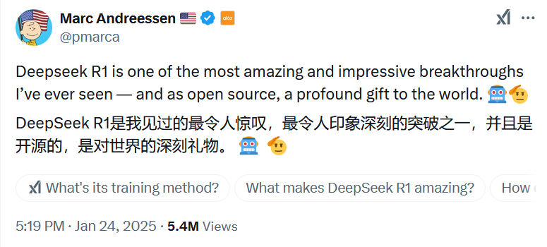 一夜之间，美国AI圈都在讨论DeepSeek，股民们焦虑“这是在做空英伟达吗？”-第4张图片