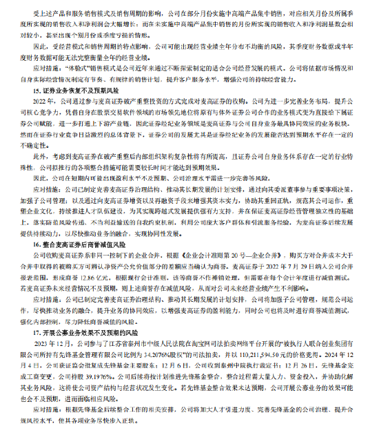 指南针2024年报揭示17大风险点：面临市场波动、技术创新与人才流失、开展公募业务效果不及预期等挑战-第4张图片