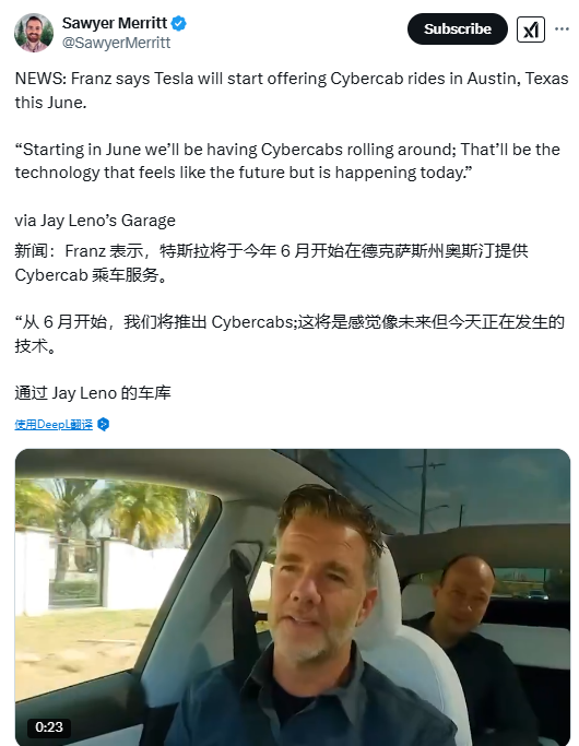 时间定了？特斯拉高管：无人驾驶服务Cybercab将于6月在德州奥斯汀运营-第1张图片
