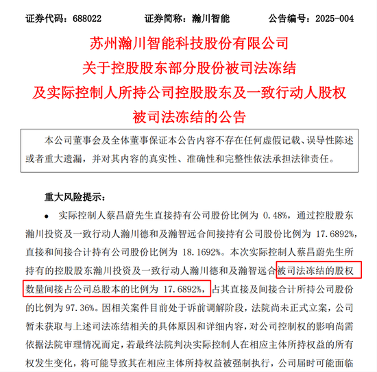 与前妻出现财产纠纷，这家A股公司实控人股份被司法冻结！-第1张图片