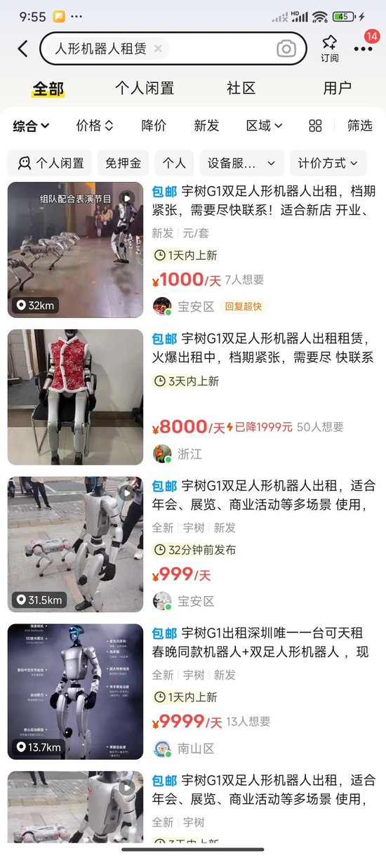 机器人租赁火爆！一“人”难求，日租金高达2.5万元-第1张图片
